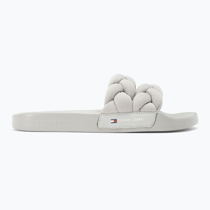 Klapki damskie Tommy Jeans Braided stratus grey 2