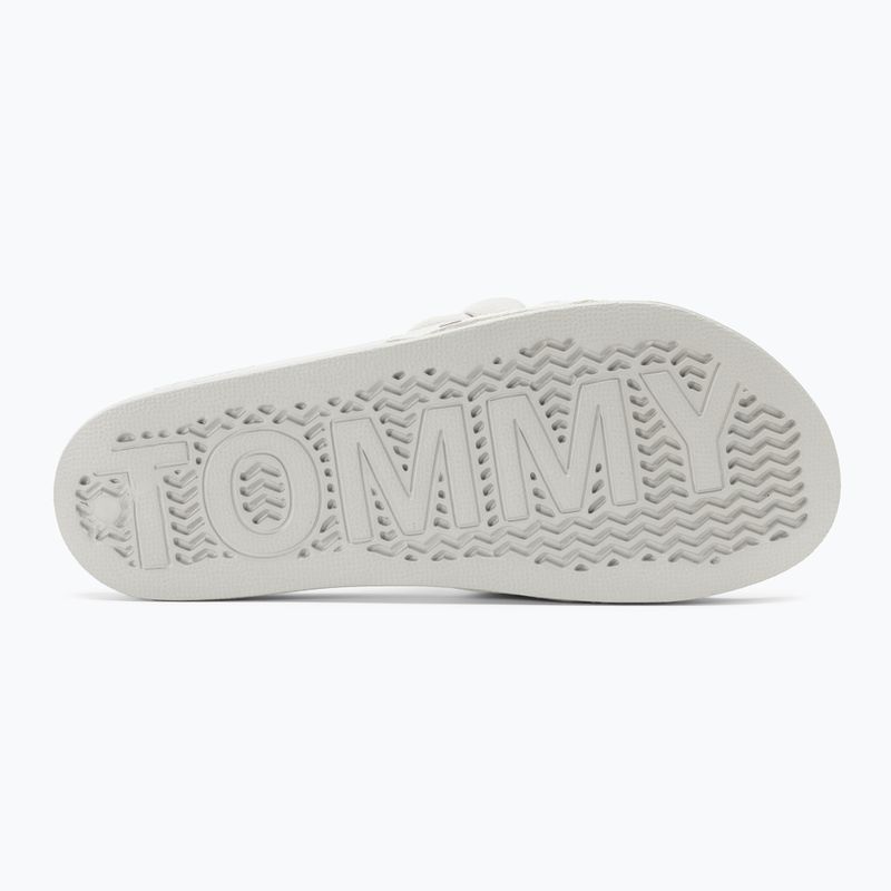 Klapki damskie Tommy Jeans Braided stratus grey 4