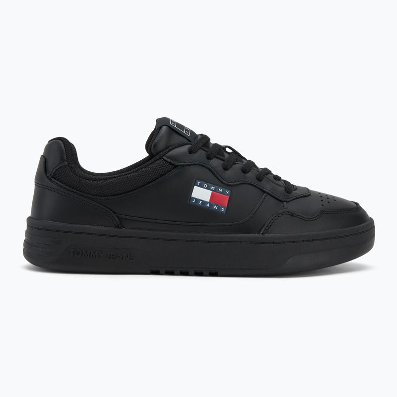 Buty męskie Tommy Jeans Cupsole Leather Ess black 2