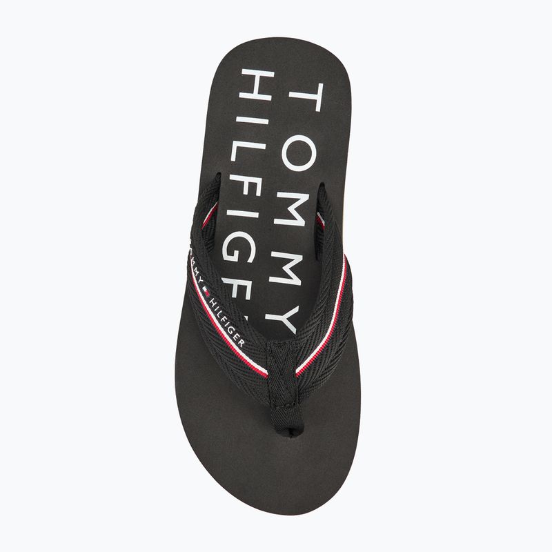 Japonki męskie Tommy Hilfiger Web Beach Sandal black 5