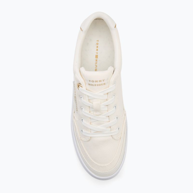 Trampki damskie Tommy Hilfiger Essential Vulc Textile YBL ecru 5