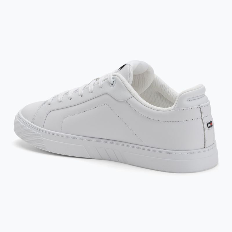 Buty męskie Tommy Hilfiger Icon Court Lth Flag Ess white 3