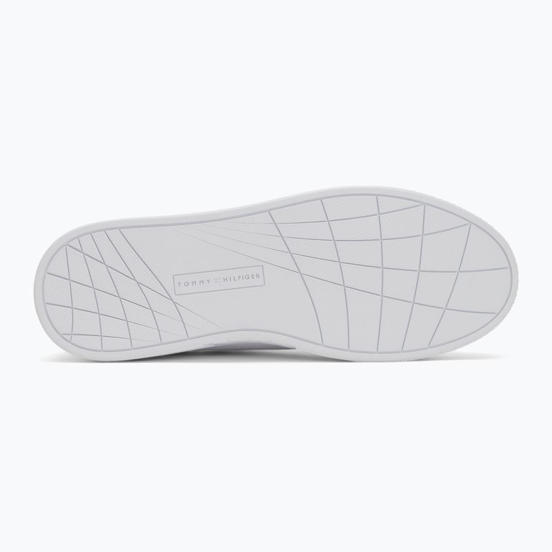 Buty męskie Tommy Hilfiger Icon Court Lth Flag Ess white 4