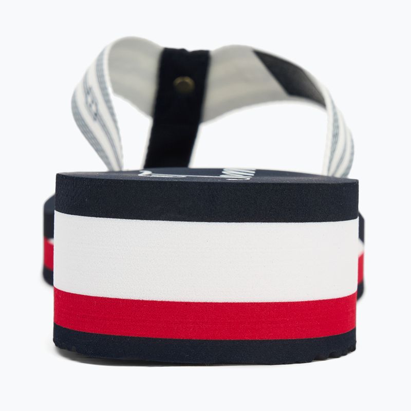 Japonki damskie Tommy Hilfiger Im Th Signature Beach Sandal rwb 6