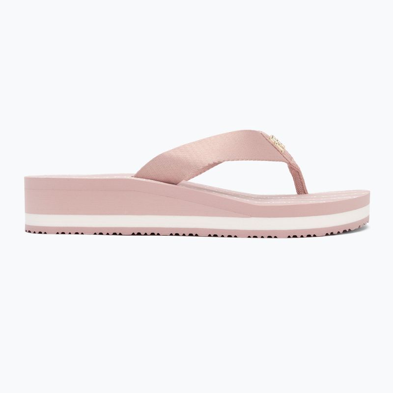 Japonki damskie Tommy Hilfiger Im Th Chainprint Midwedge Sandal foggy pink 2