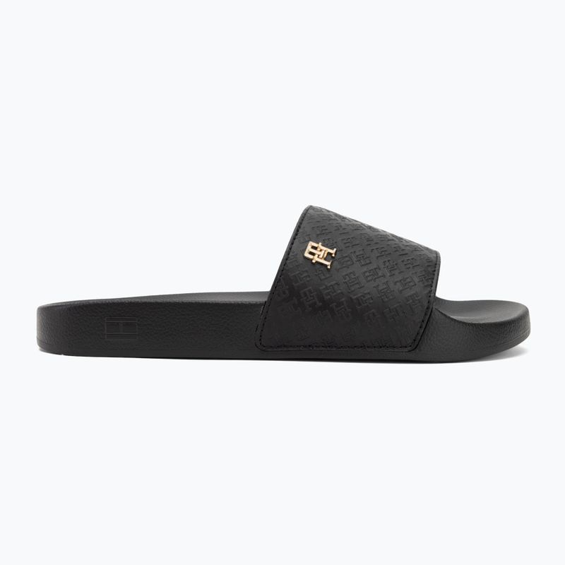 Klapki damskie Tommy Hilfiger Monogram Poolside black 2