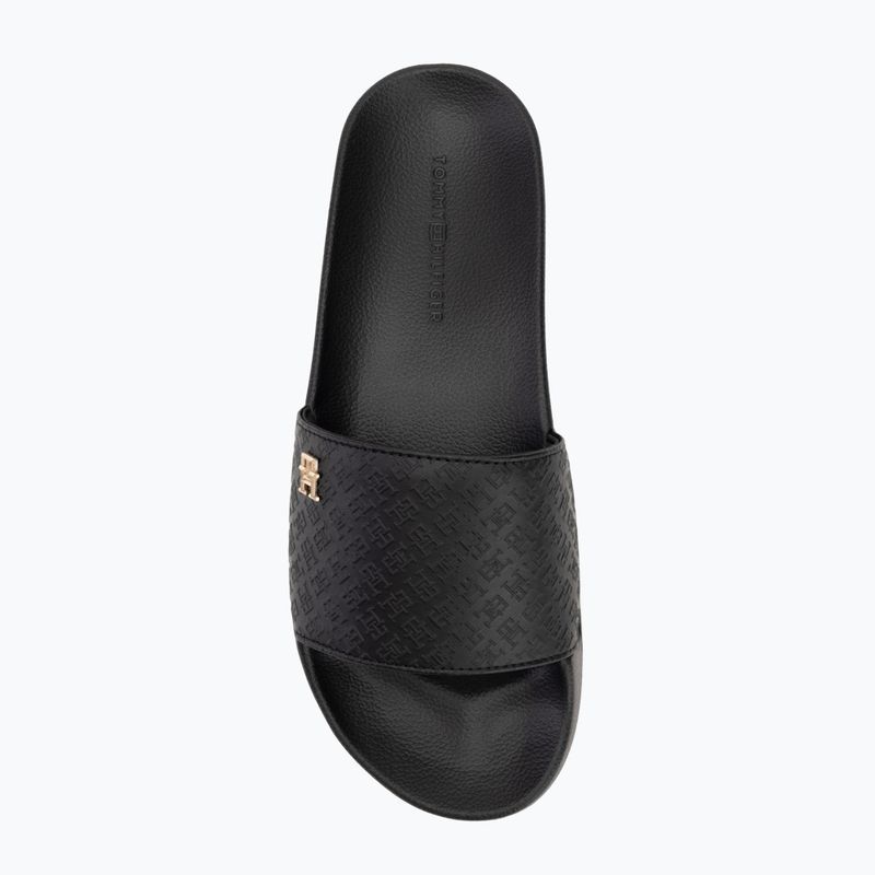 Klapki damskie Tommy Hilfiger Monogram Poolside black 5