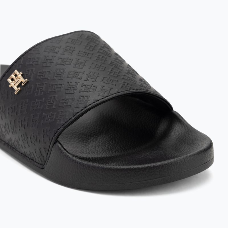 Klapki damskie Tommy Hilfiger Monogram Poolside black 7