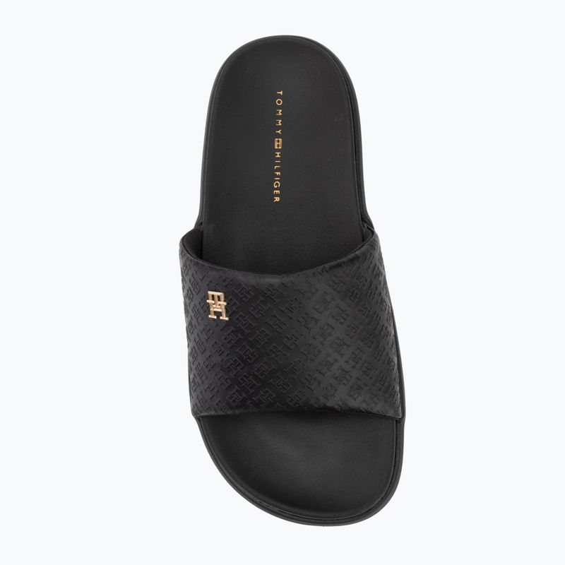 Klapki damskie Tommy Hilfiger Platform Monogram Poolslide black 5