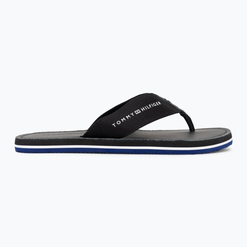 Japonki męskie Tommy Hilfiger Leather Beach Sandal black 2