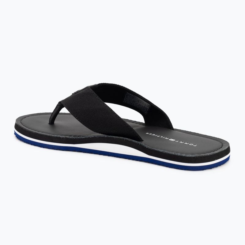 Japonki męskie Tommy Hilfiger Leather Beach Sandal black 3
