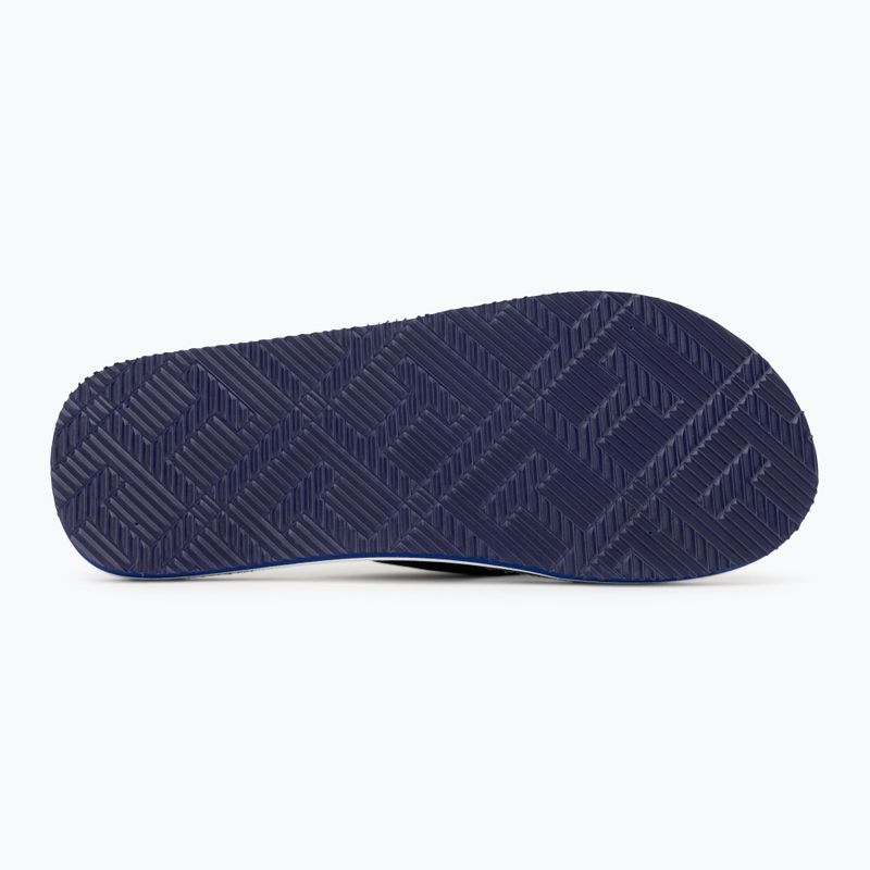 Japonki męskie Tommy Hilfiger Leather Beach Sandal black 4