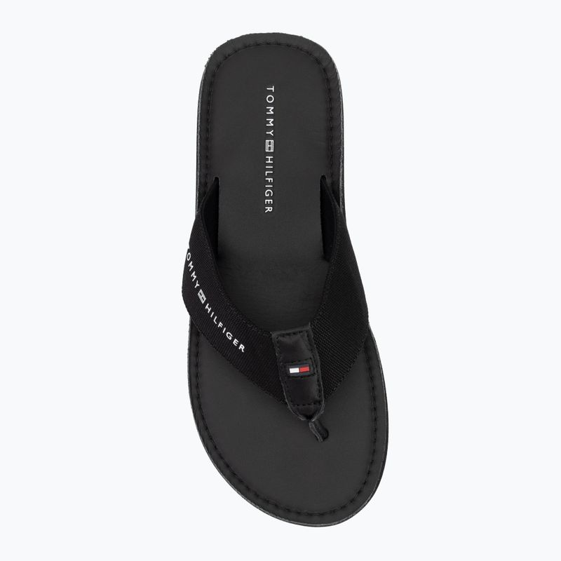 Japonki męskie Tommy Hilfiger Leather Beach Sandal black 5