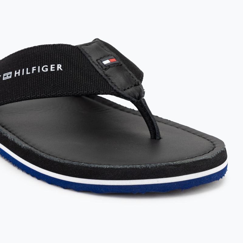 Japonki męskie Tommy Hilfiger Leather Beach Sandal black 7
