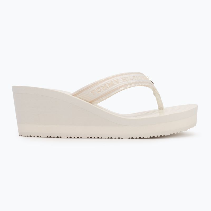 Japonki damskie Tommy Hilfiger Stripes Wedge Beach Sandal ivory 2
