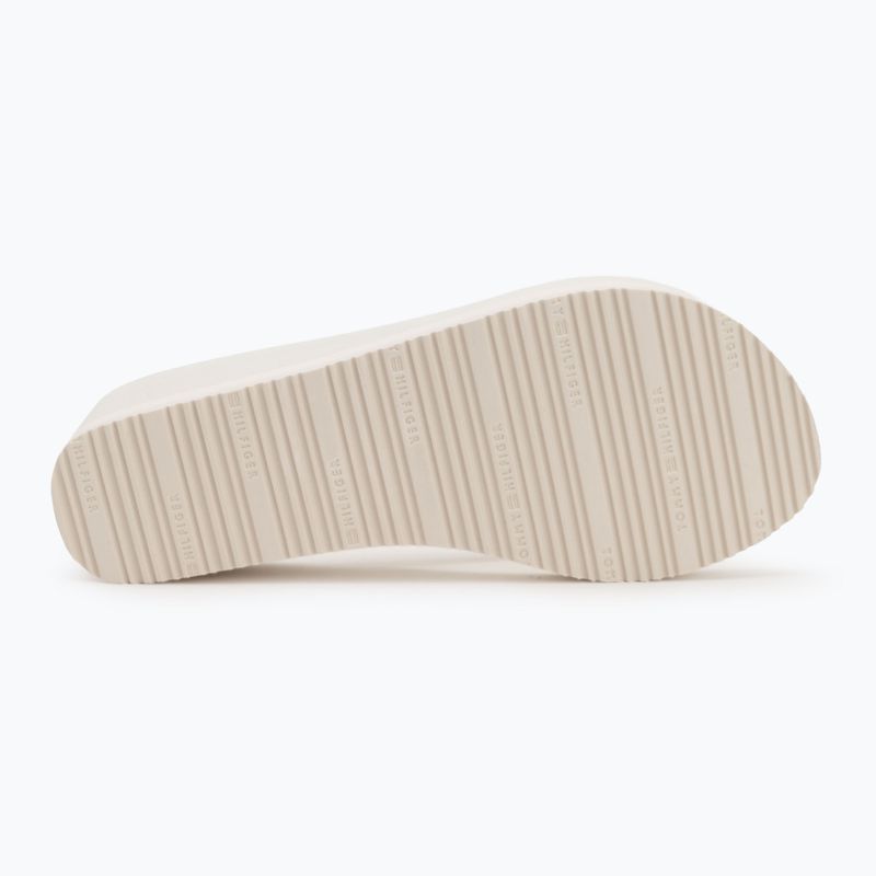 Japonki damskie Tommy Hilfiger Stripes Wedge Beach Sandal ivory 4