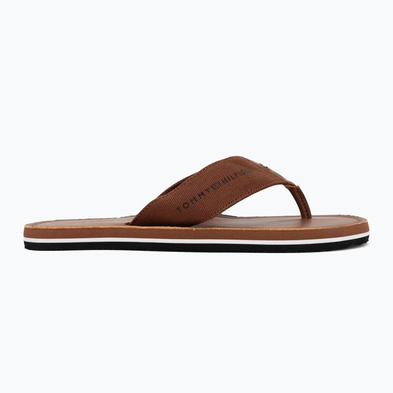 Japonki męskie Tommy Hilfiger Leather Beach Sandal winter cognac 2