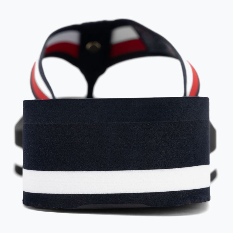Japonki damskie Tommy Hilfiger Corp Mid Wedge Beach Sandal space blue 6