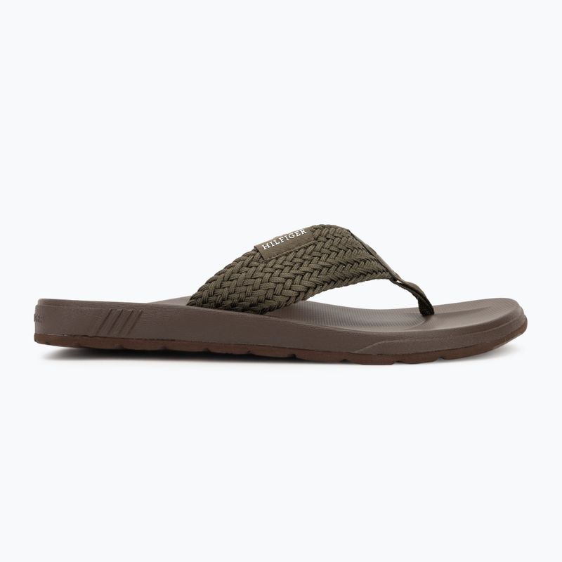 Japonki męskie Tommy Hilfiger Molded Web Beach Sandal army green 2