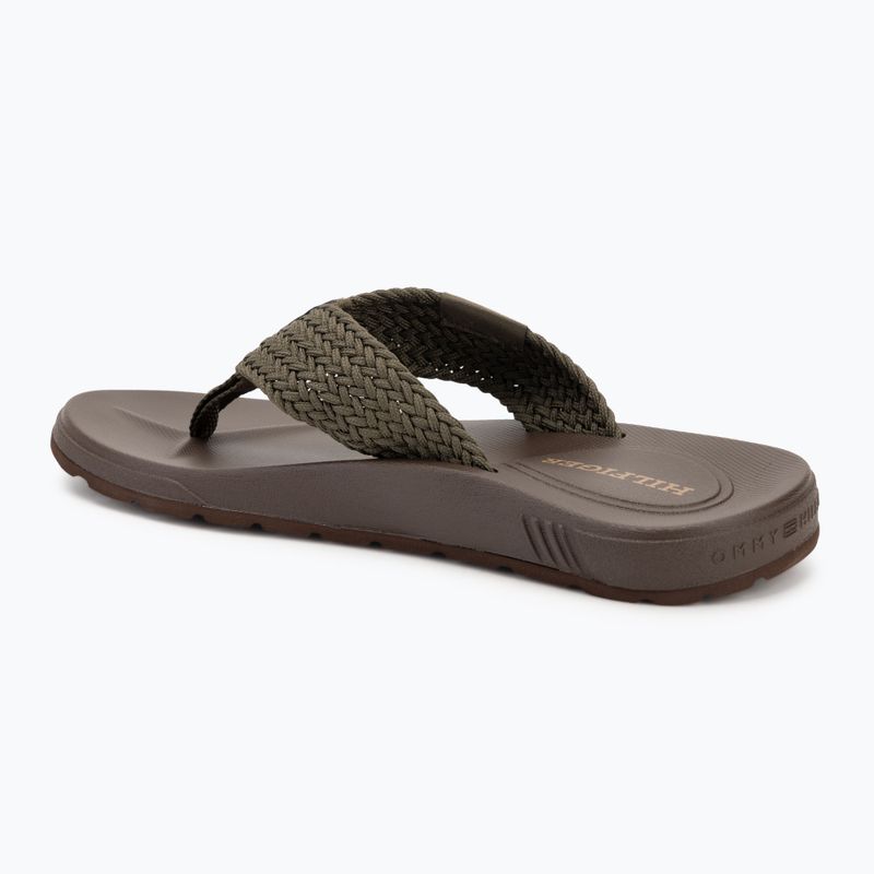 Japonki męskie Tommy Hilfiger Molded Web Beach Sandal army green 3