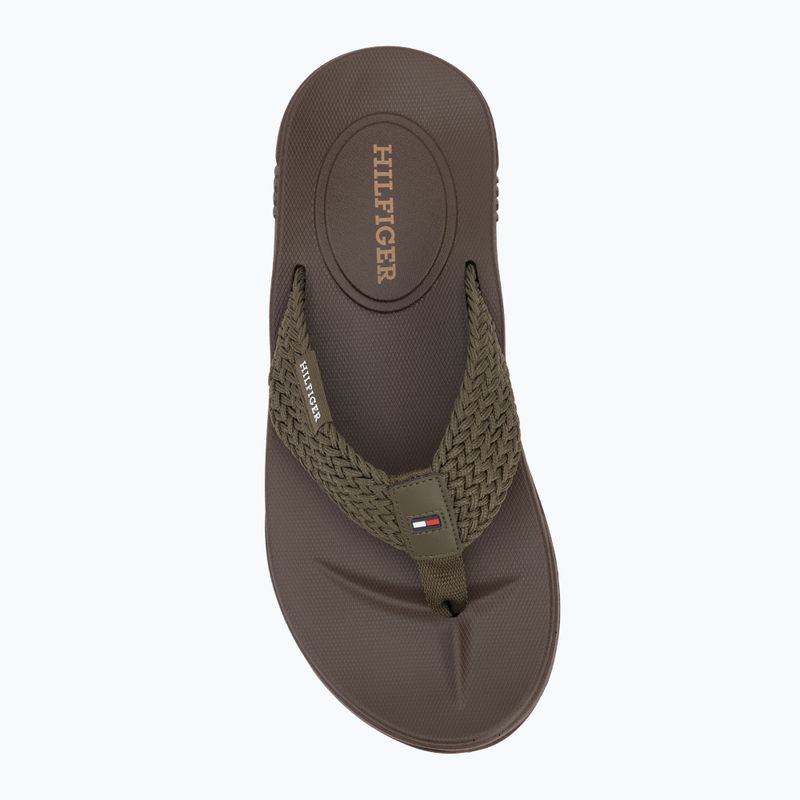 Japonki męskie Tommy Hilfiger Molded Web Beach Sandal army green 5