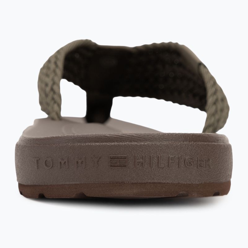 Japonki męskie Tommy Hilfiger Molded Web Beach Sandal army green 6