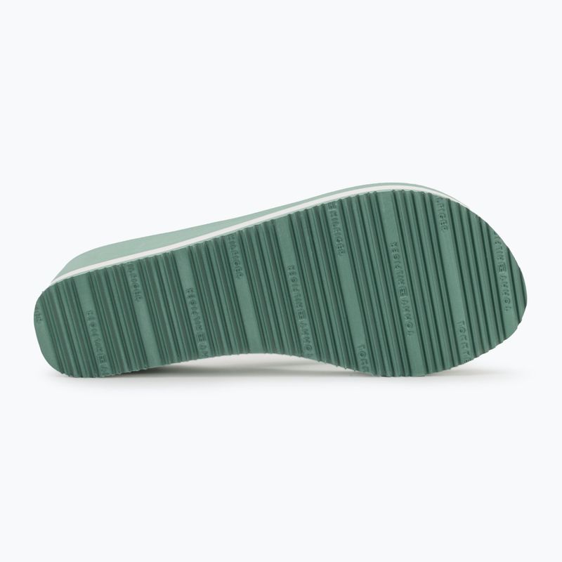 Japonki damskie Tommy Hilfiger Stripes Wedge Beach Sandal charming green 4
