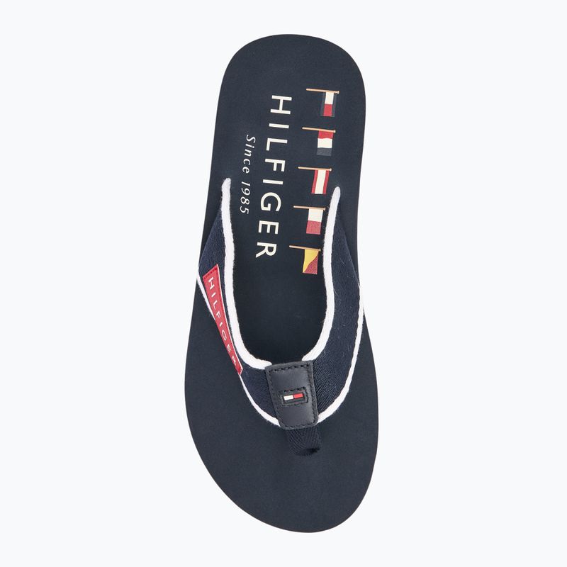 Japonki męskie Tommy Hilfiger Patch Beach Sandal desert sky 5