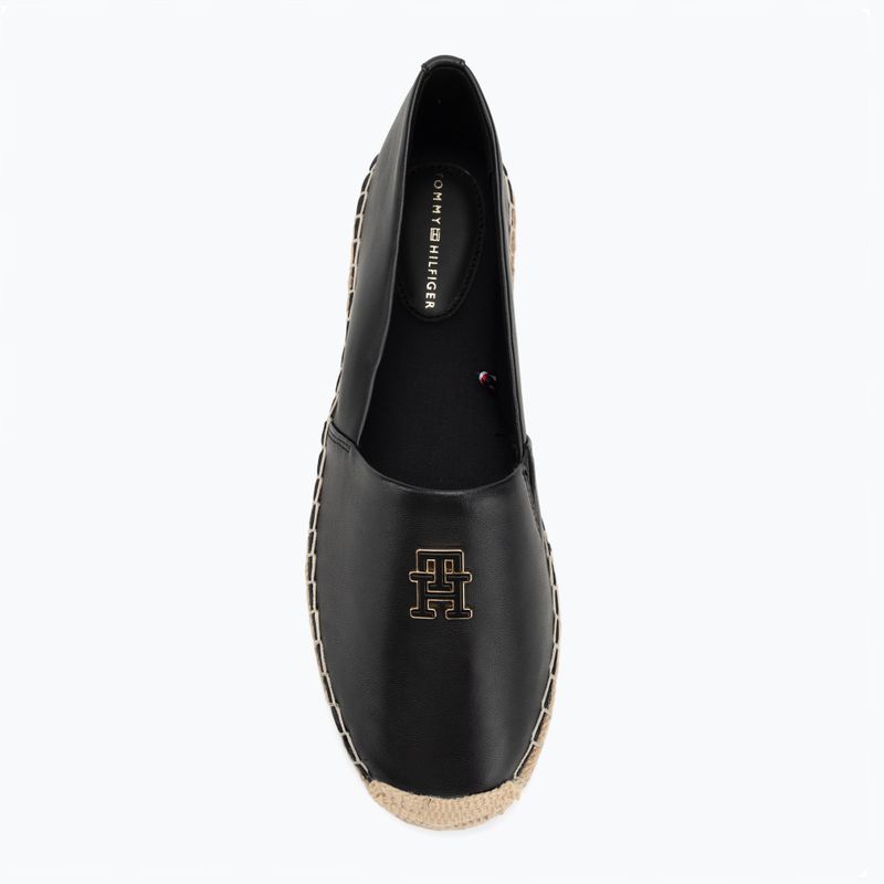 Buty damskie Tommy Hilfiger Th Logo Leather black 5