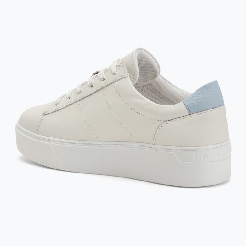 Buty damskie Tommy Hilfiger Platform Court ecru/breezy blue 3