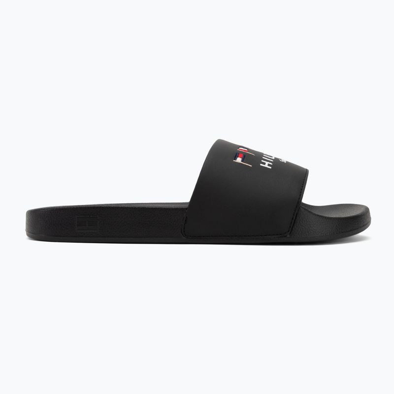 Klapki męskie Tommy Hilfiger Flags Pool Slide black 2