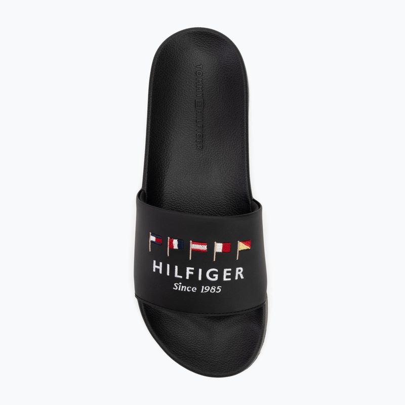 Klapki męskie Tommy Hilfiger Flags Pool Slide black 6