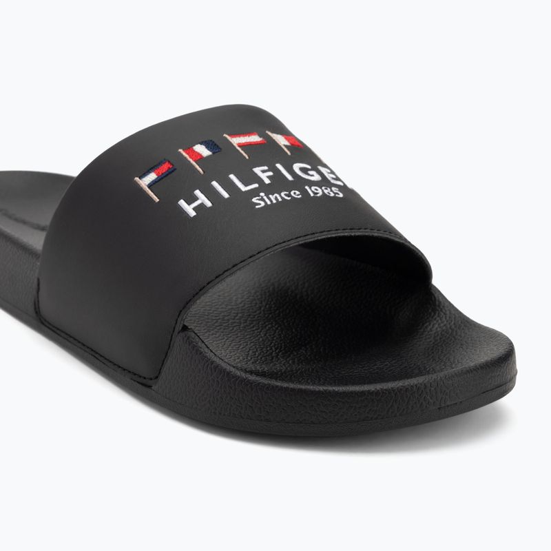 Klapki męskie Tommy Hilfiger Flags Pool Slide black 7
