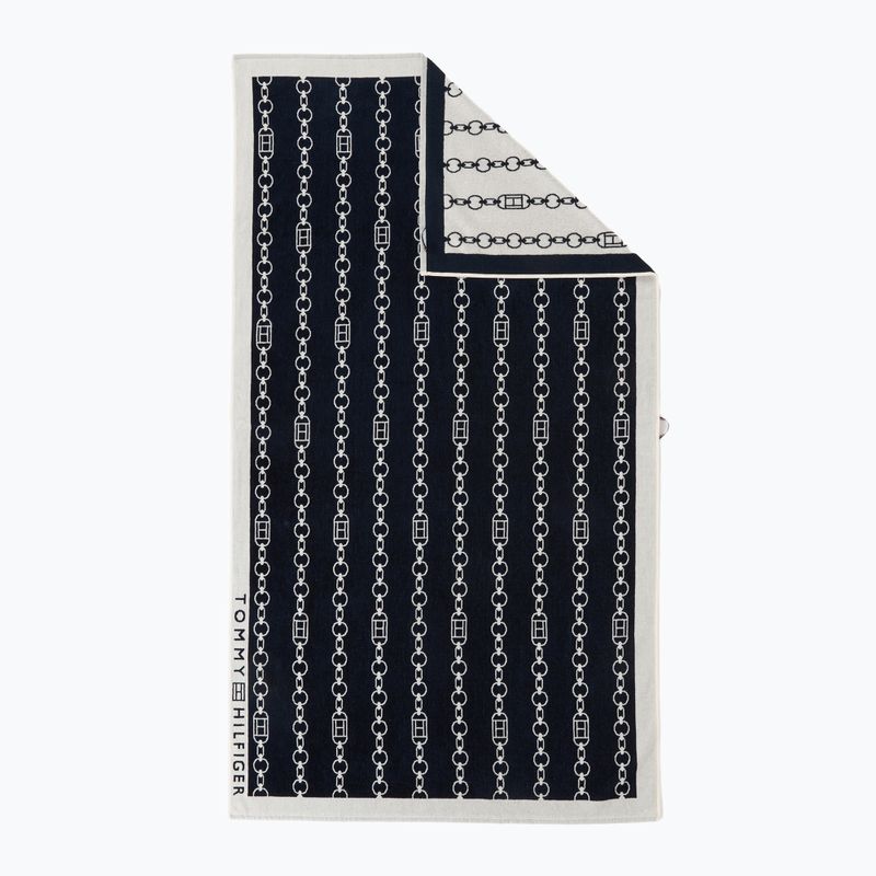 Ręcznik Tommy Hilfiger Towel flag chain dark night navy