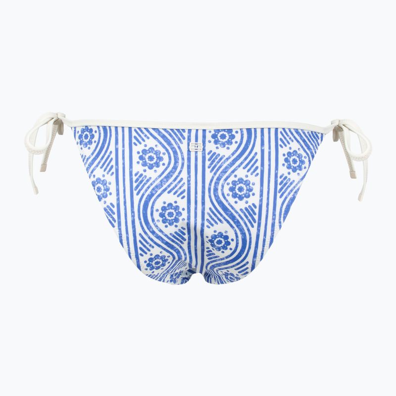 Dół od stroju kąpielowego Tommy Hilfiger Cheeky String Side Tie Print floral stripe blue spell 2