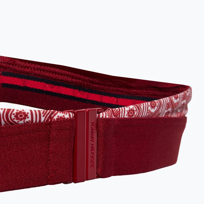 Góra od stroju kąpielowego Tommy Hilfiger Halter Rp Print floral stripe regatta red 4