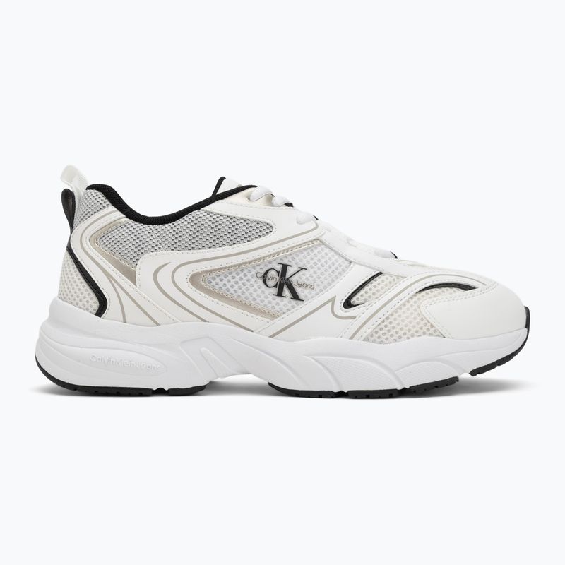 Buty damskie Calvin Klein YW0YW01807 Retro Tennis Mesh Ml bright white/black 2