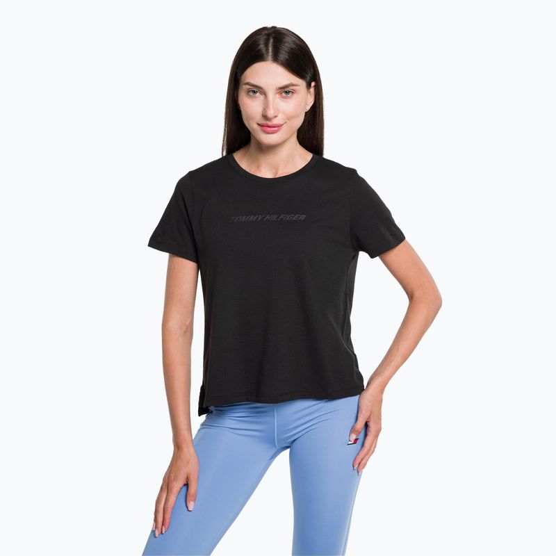 Koszulka damska Tommy Hilfiger Performance Mesh Tee black