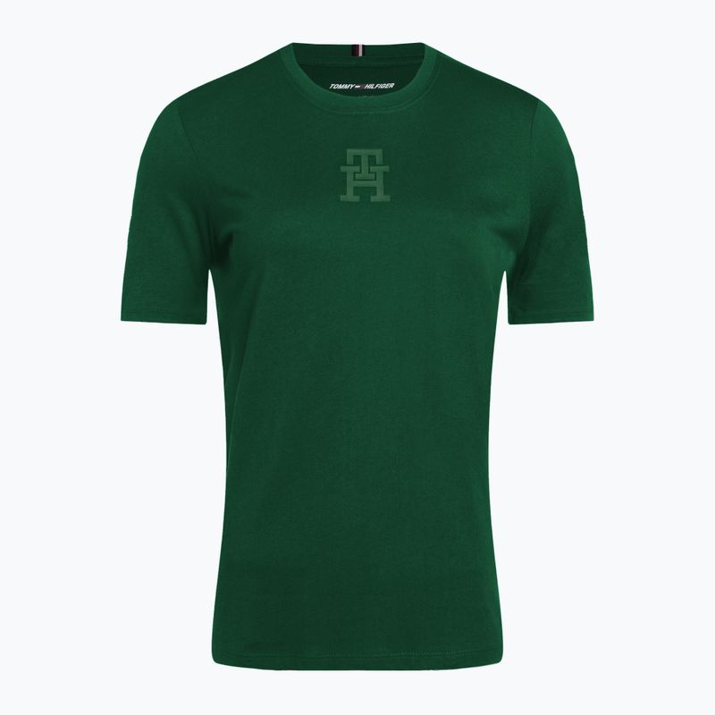 Koszulka damska Tommy Hilfiger Regular Th Monogram green 5