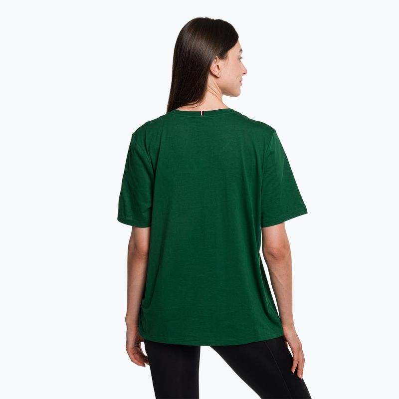 Koszulka damska Tommy Hilfiger Regular Th Monogram green 3