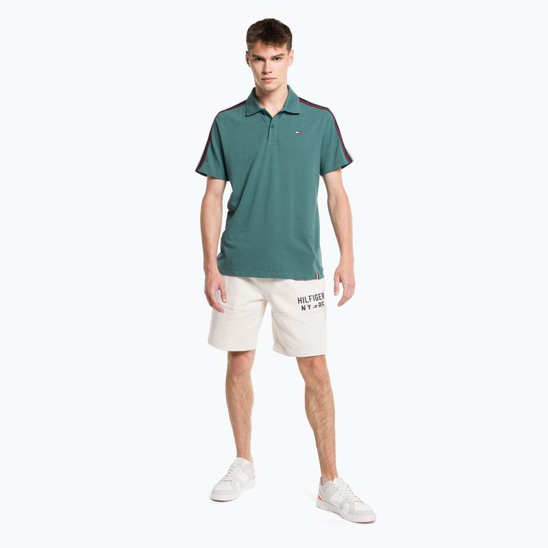 Koszulka męska Tommy Hilfiger Textured Tape Polo green 2