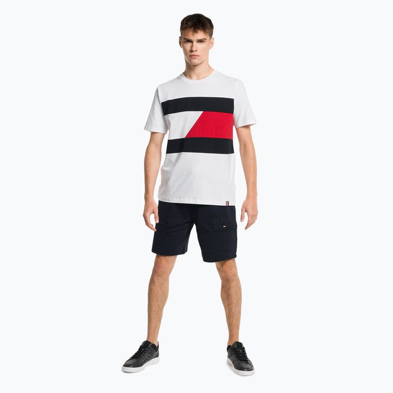 Koszulka męska Tommy Hilfiger Colorblocked Mix Media white 2