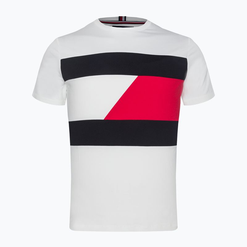 Koszulka męska Tommy Hilfiger Colorblocked Mix Media white 5