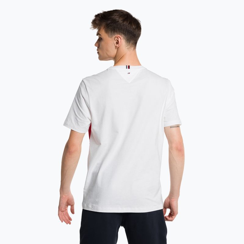 Koszulka męska Tommy Hilfiger Colorblocked Mix Media white 3