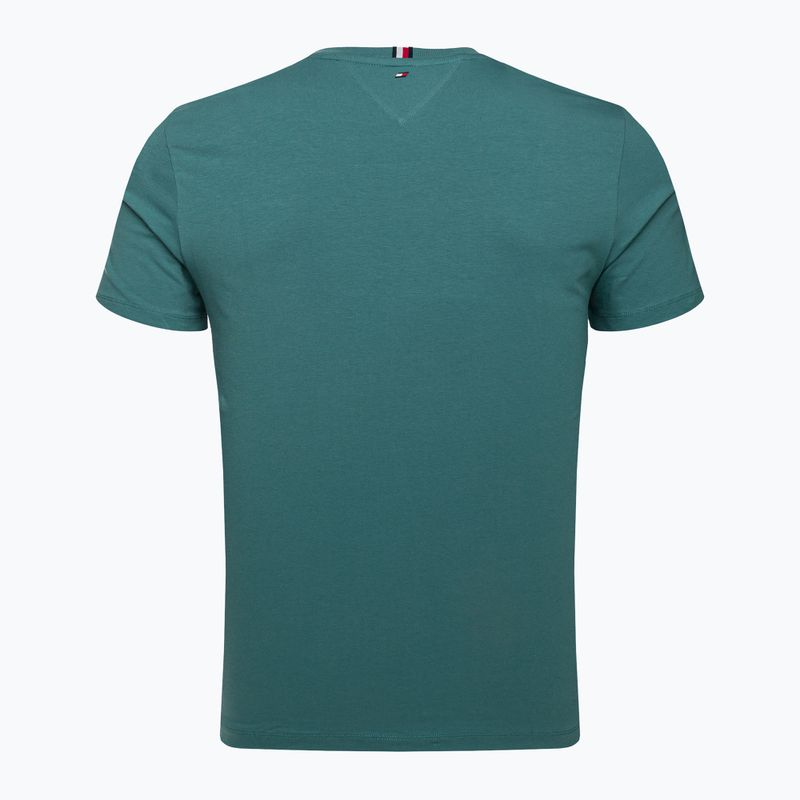 Koszulka męska Tommy Hilfiger Textured Tape green 6