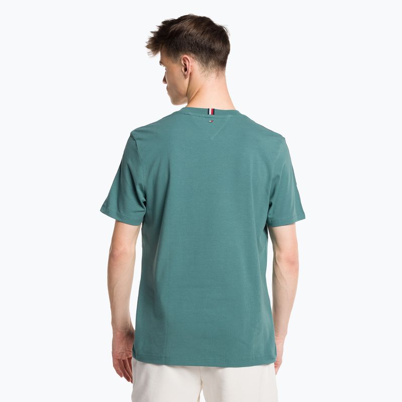 Koszulka męska Tommy Hilfiger Textured Tape green 3