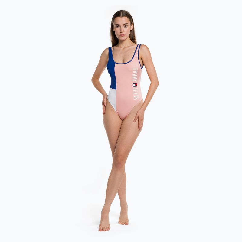 Strój kąpielowy jednoczęściowy damski Tommy Hilfiger One Piece Runway pink 5