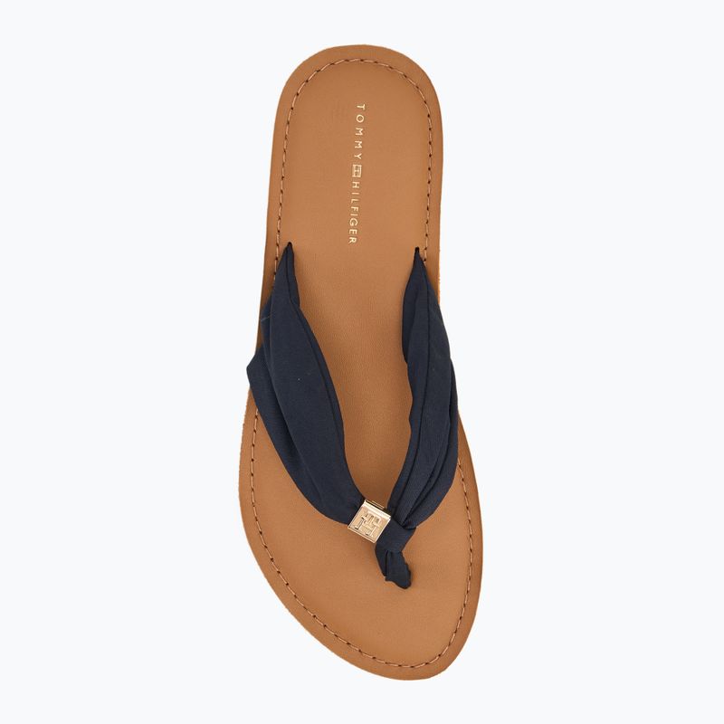 Japonki damskie Tommy Hilfiger Elevated Beach Sandal space blue 5
