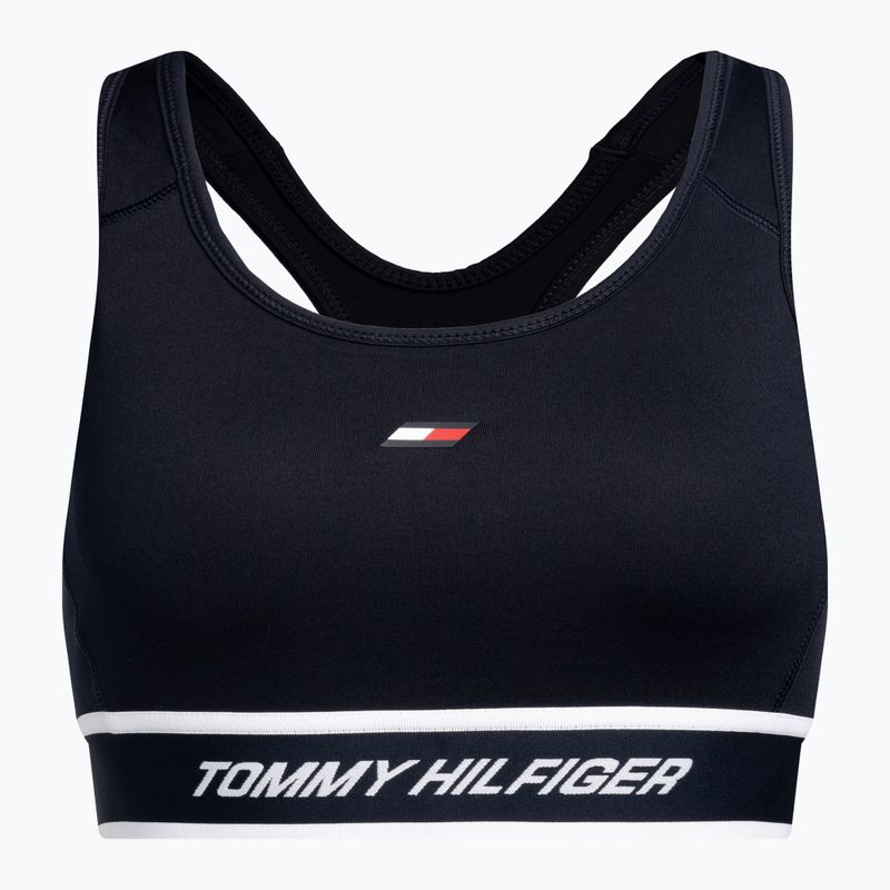 Biustonosz treningowy Tommy Hilfiger Mid Int Tape Racer Back blue 5