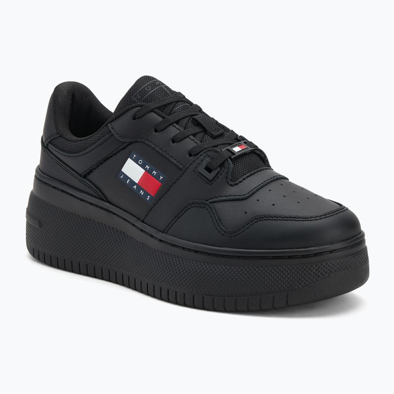 Buty damskie Tommy Jeans Retro Basket Flatform Ess triple black